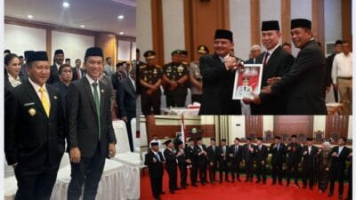 Bupati Konut Hadiri Sertijab Gubernur  dan Rapat Paripurna DPRD Sultra