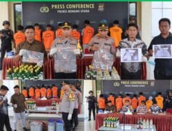Operasi Pekat Anoa 2025, Polres Konawe utara Jaring 8 Pelaku Tindak Pidana Dengan Kasus Berbeda