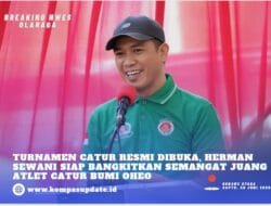Resmi Buka Turnamen Catur, Herman Sewani Siap Bangkitkan Semangat Juang Atlet Catur Bumi Oheo