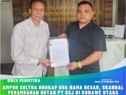 Ampuh Sultra Ungkap Dua Nama Besar, Skandal Perambahan Hutan PT BSJ di Konawe Utara