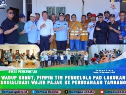 Wabup Konut Pimpin Tim Pengelola PAD, Lakukan Sosialisasi Wajib Pajak  Ke Perusahaan Tambang