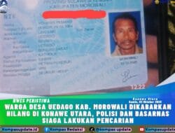 Warga Desa Uedago Kab. Morowali Dikabarkan Hilang di Konawe Utara, Polisi dan Basarnas Siaga Lakukan Pencarian