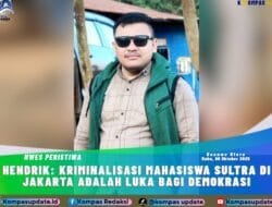 Hendrik: Kriminalisasi Mahasiswa Sultra di Jakarta Adalah Luka Bagi Demokrasi
