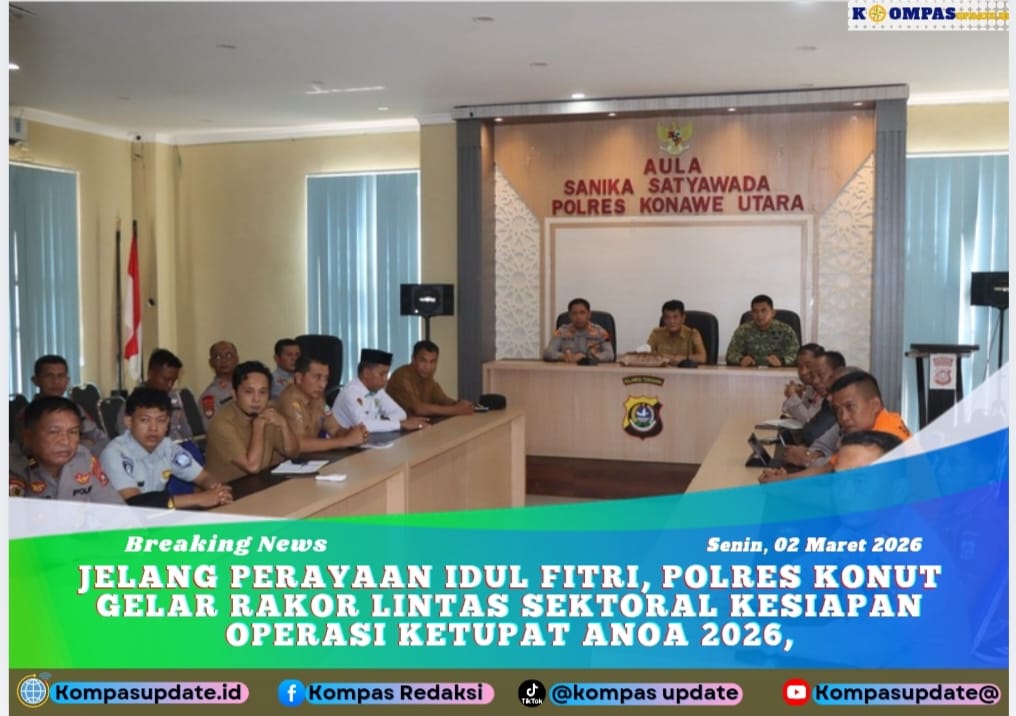 Jelang Perayaan Idul Fitri, Polres Konut Gelar Rakor Lintas Sektoral Kesiapan Operasi Ketupat Anoa 2026,