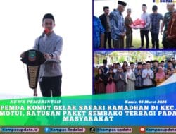 Pemda Konut Gelar Safari Ramadhan di Kec. Motui, Ratusan Paket Sembako Terbagi Pada Masyarakat