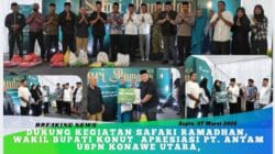 Dukung Kegiatan Safari Ramadhan,  Wakil Bupati Konut  Apresiasi PT. Antam UBPN Konawe Utara,
