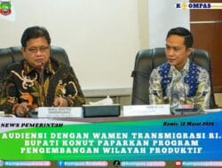 Audiensi Dengan Wamen Ttansmigrasi RI. Bupati Konut Paparkan Program Pengembangan Wilayah Produktif
