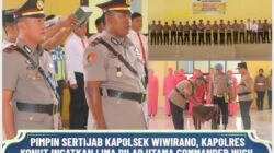 Pimpin Sertijab Kapolsek Wiwirano, Kapolres Konut Ingatkan Lima Pilar Utama Commander Wish Kapolda Sultra