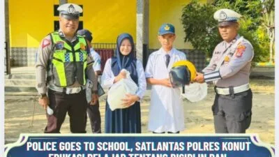Police Goes to School, Satlantas Polres Konut Edukasi Pelajar tentang Disiplin dan Keselamatan Berlalu Lintas