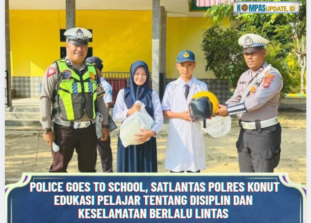 Police Goes to School, Satlantas Polres Konut Edukasi Pelajar tentang Disiplin dan Keselamatan Berlalu Lintas