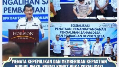 Menata Kepemilikan dan Memberikan Kepastian Hukum, Wakil Bupati Konut Buka Sosialisasi Pengalihan Saham,
