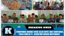 Forkopimda Konawe Utara Gelar Rapat Anev Kamtibmas, Pasca Konflik PT. Askon/BKR Dengan Masyarakat