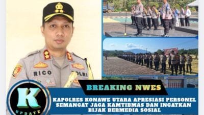 Kapolres Konawe Utara Apresiasi Personel Semangat Jaga Kamtibmas Dan Ingatkan Bijak Bermedia Sosial